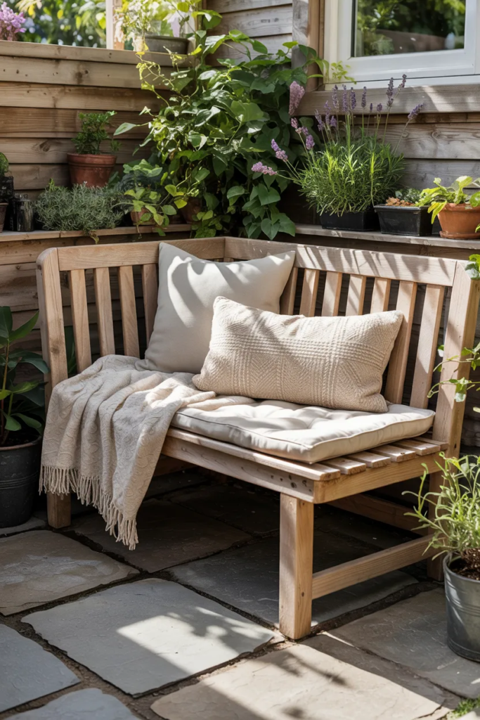 Corner Bench for Cozy Spaces - Outdoor Bench Ideas