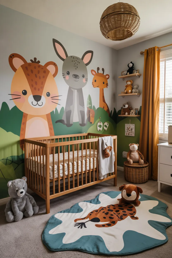Animal-Themed Nursery - Baby Nursery Ideas 
