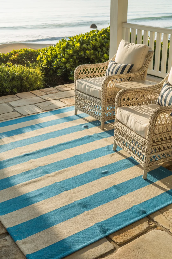  Striped Outdoor Rugs
