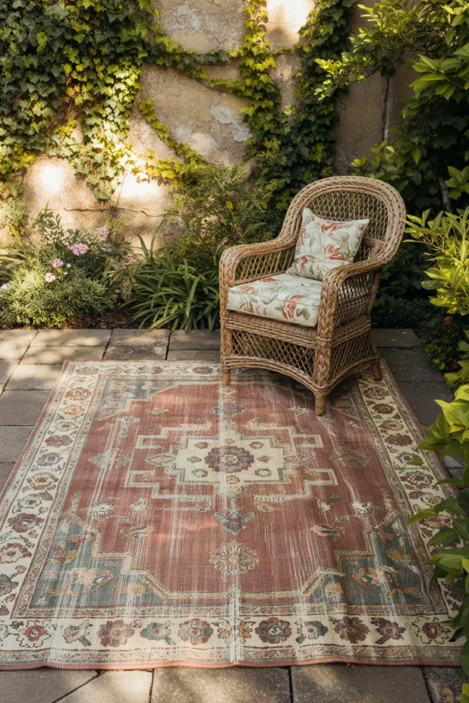 Vintage-Inspired Outdoor Rugs
