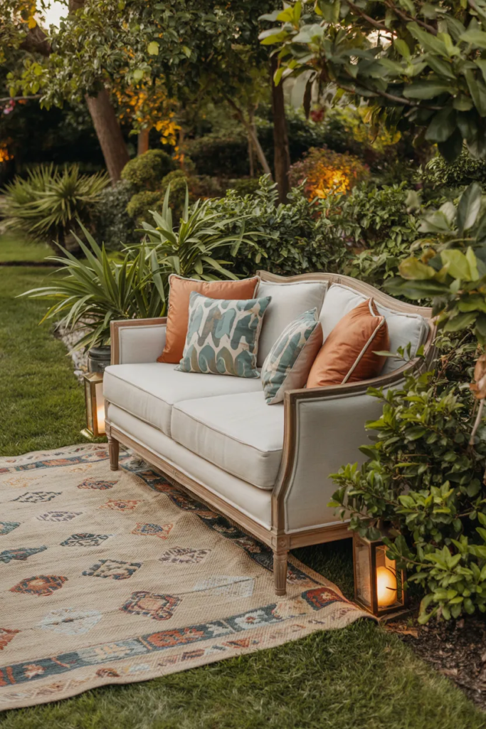 Outdoor Sofa Lounge Area - Garden Seating Ideas