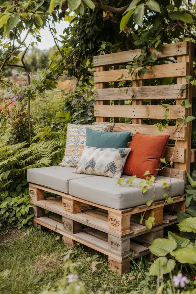 Pallet Seating on a Budget