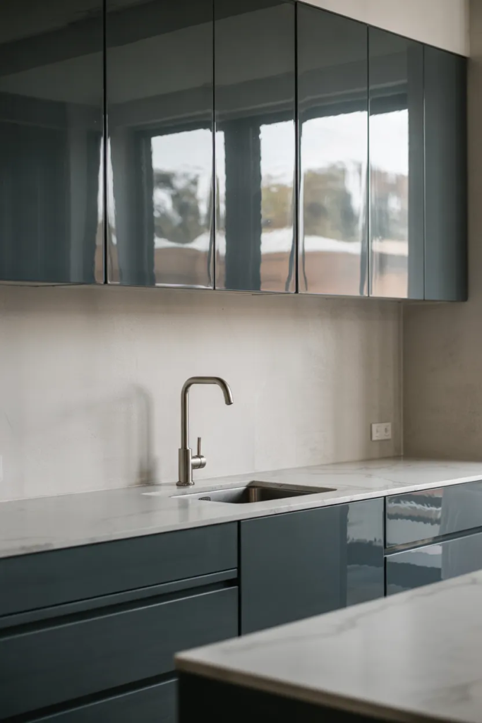 Sleek Handleless Cabinets