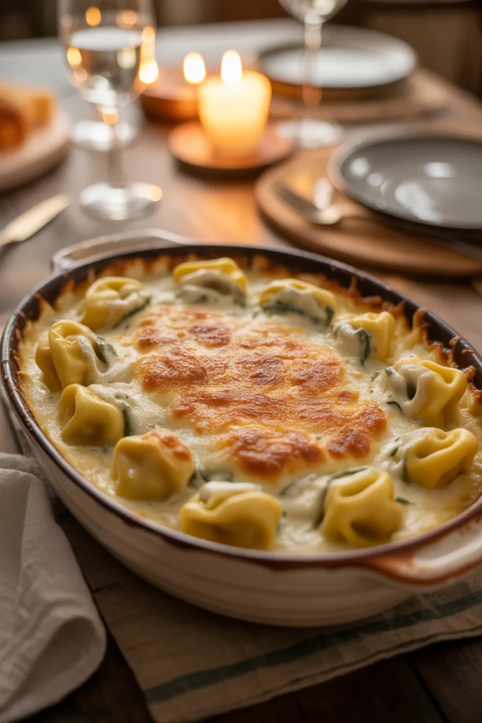 Alfredo Tortellini Bake