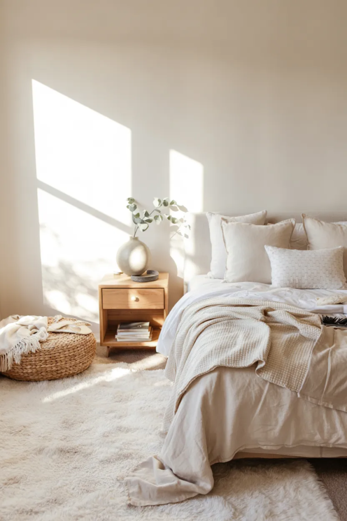 Neutral Color Palette with Soft Layers - Classy Bedroom Ideas