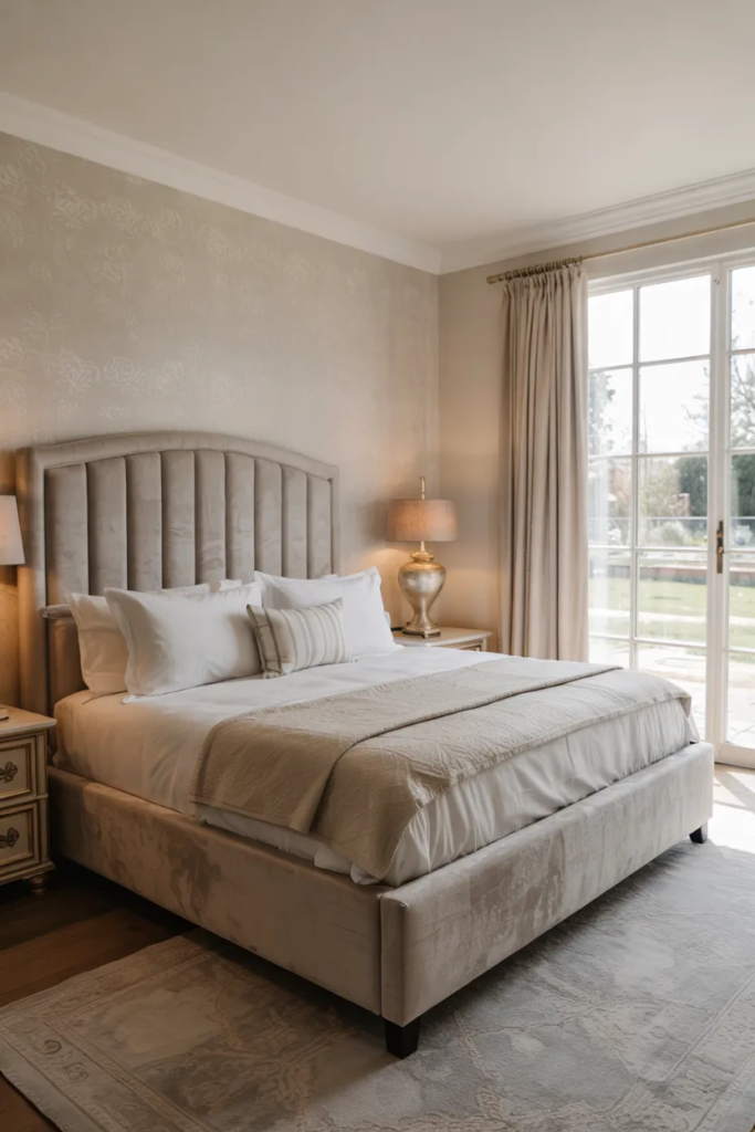Upholstered Headboard for a Luxurious Touch - Classy Bedroom Ideas