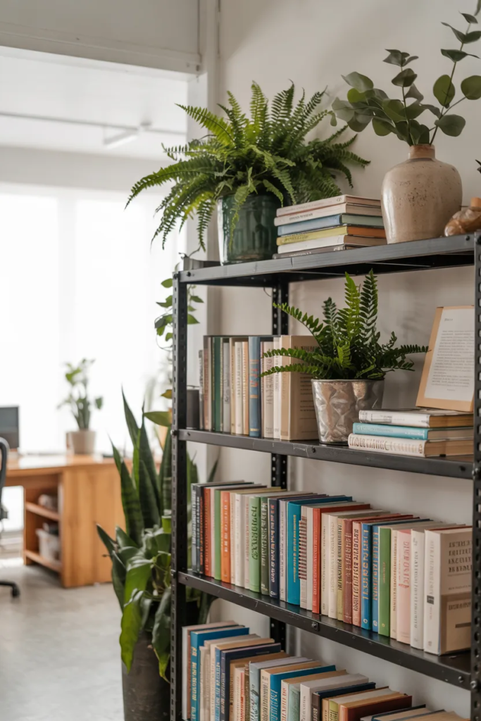 Bookshelf with Plants