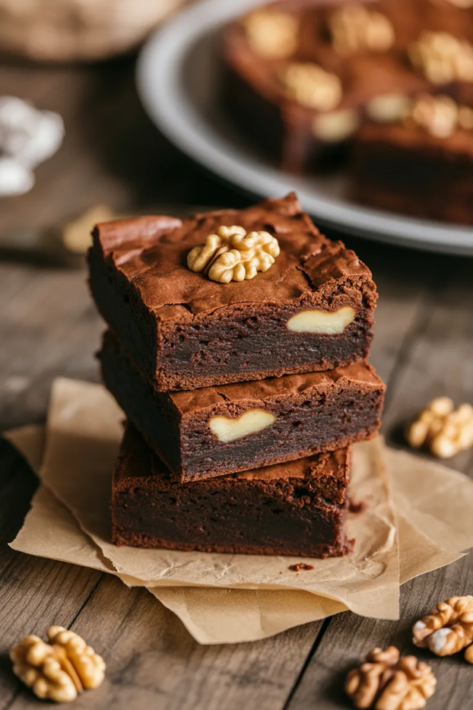 Walnut Crunch Brownies