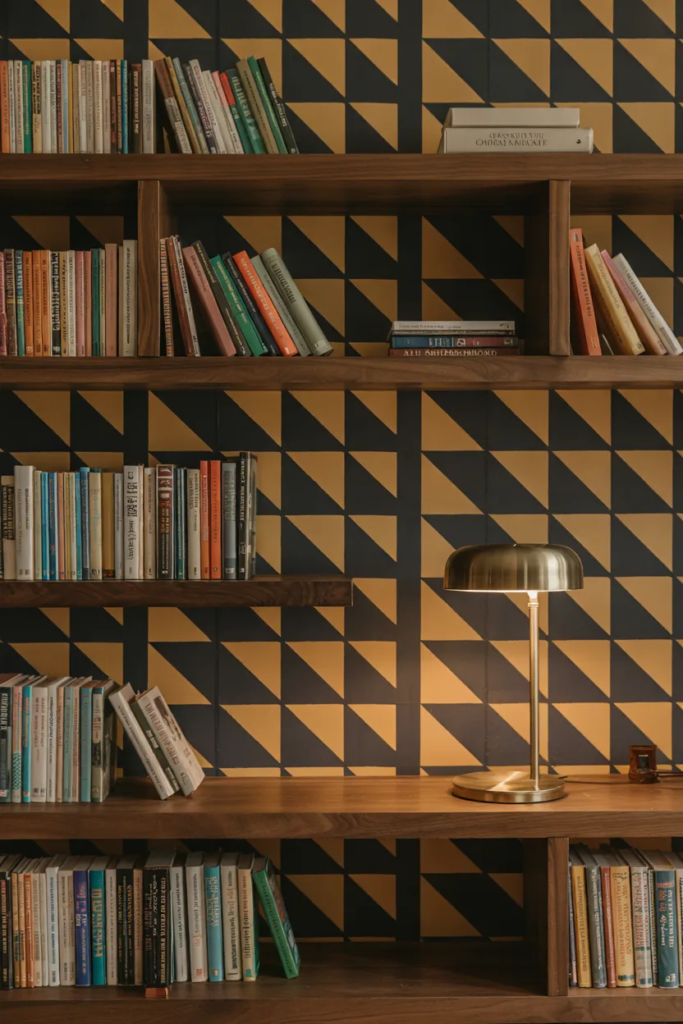 Statement Backdrop Bookshelf