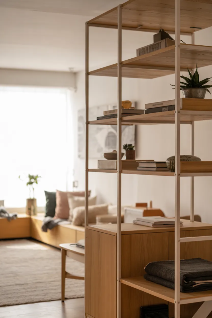 Room Divider with Storage