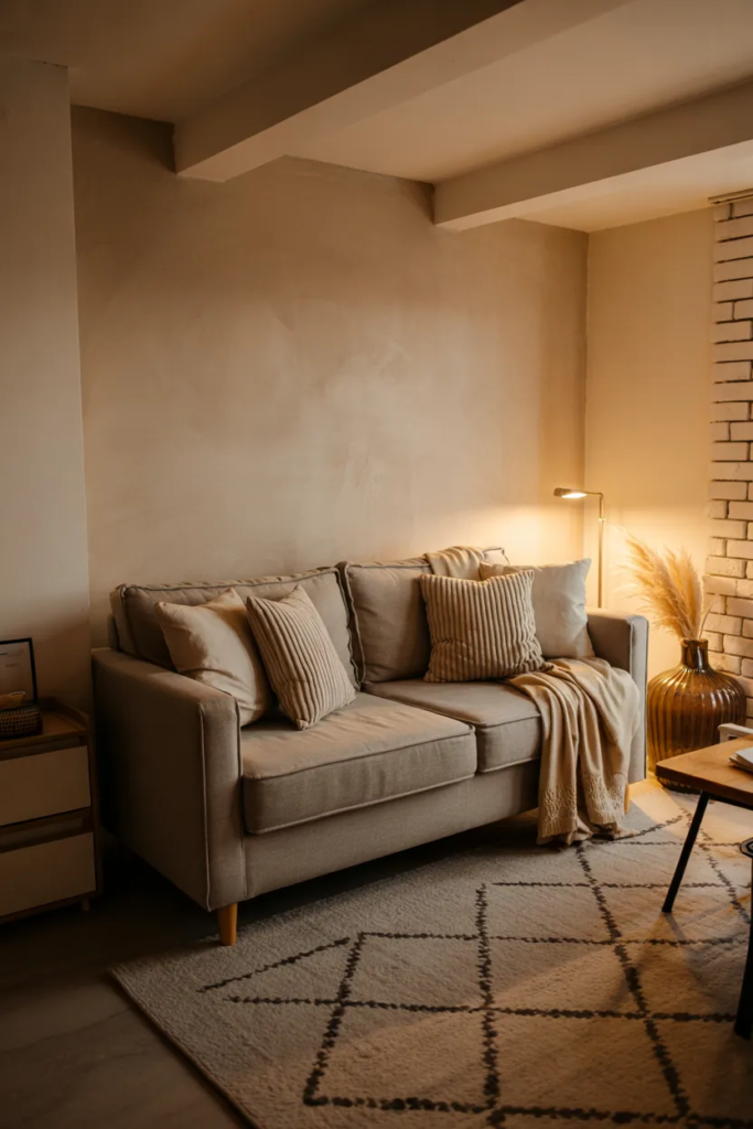 Cozy Basement Living Room - Basement Ideas