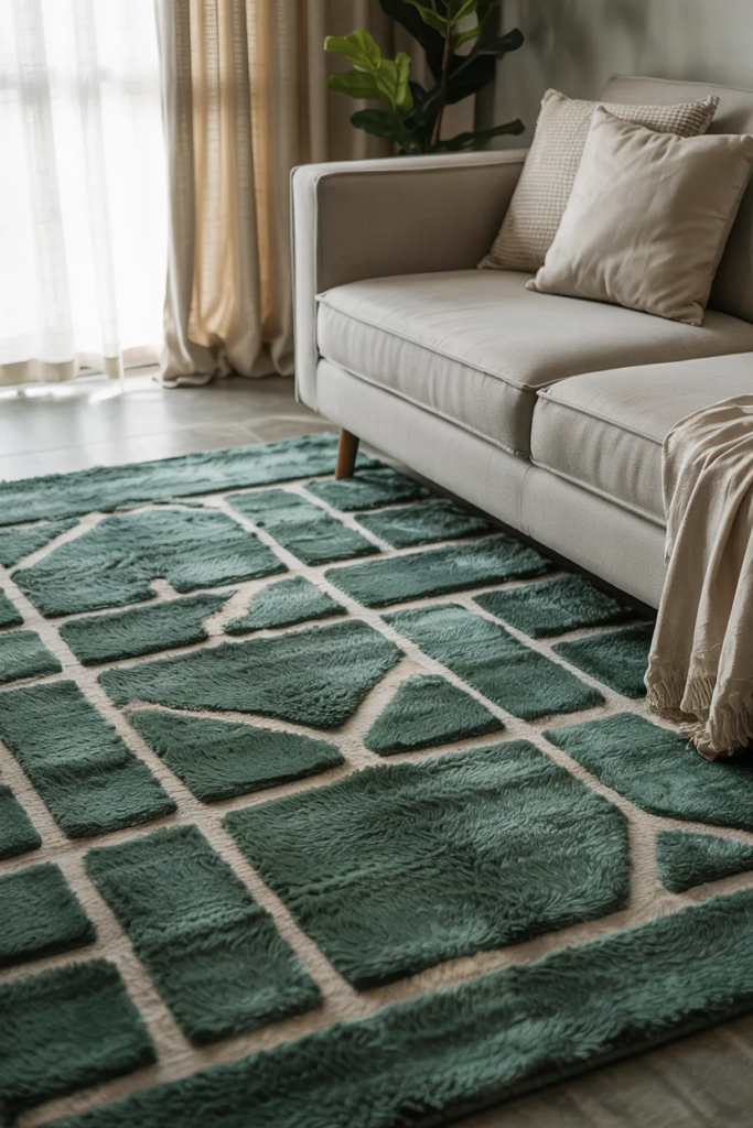 Green Rugs for Grounding the Space