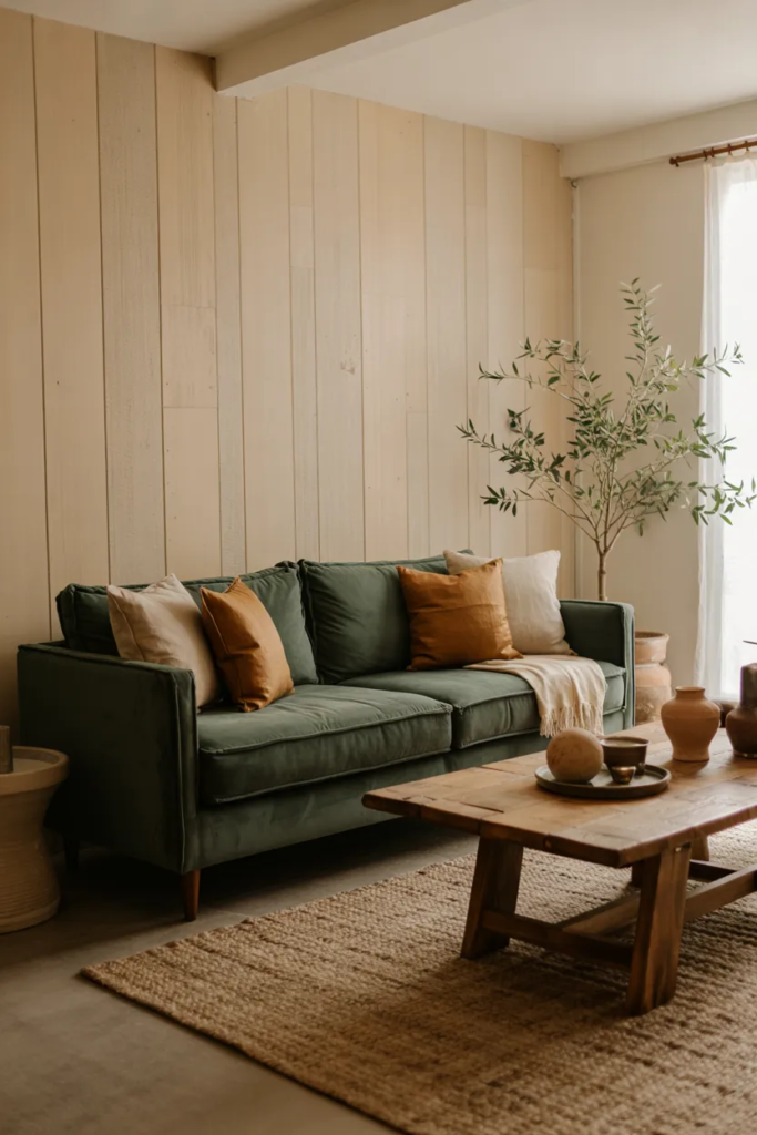 Natural Wood and Green Combo