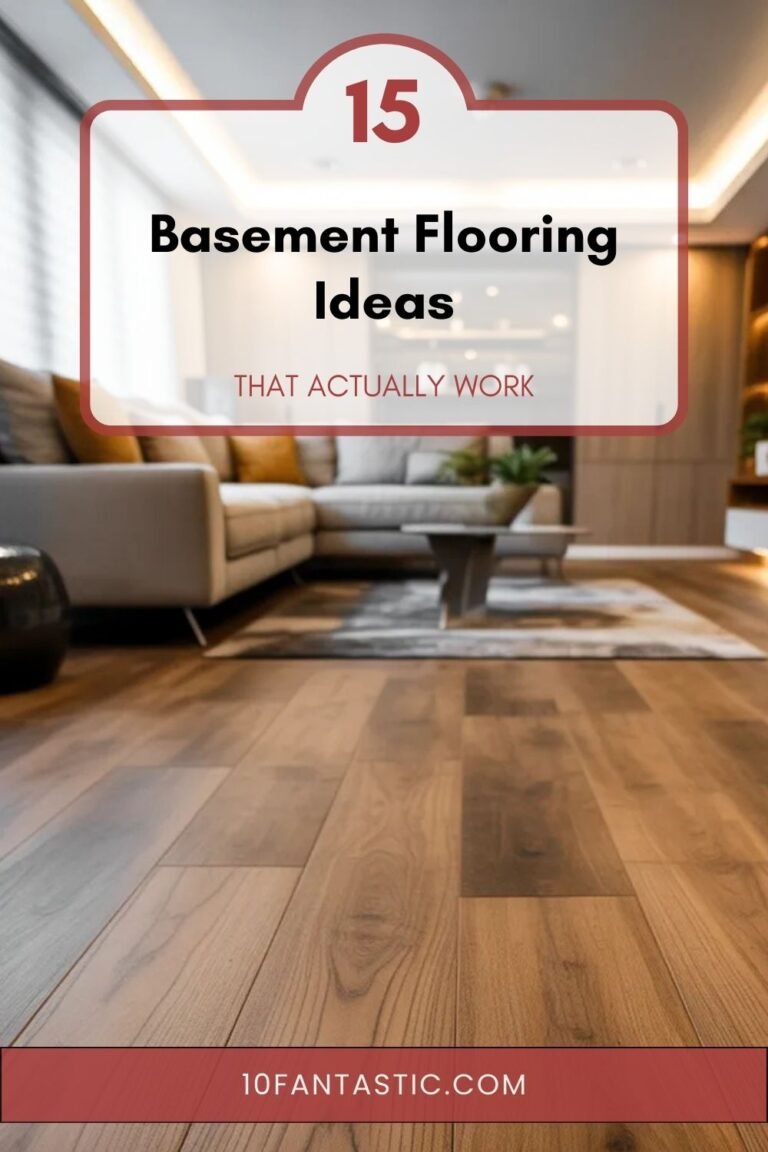 15 Basement Flooring Ideas that Actually Work
