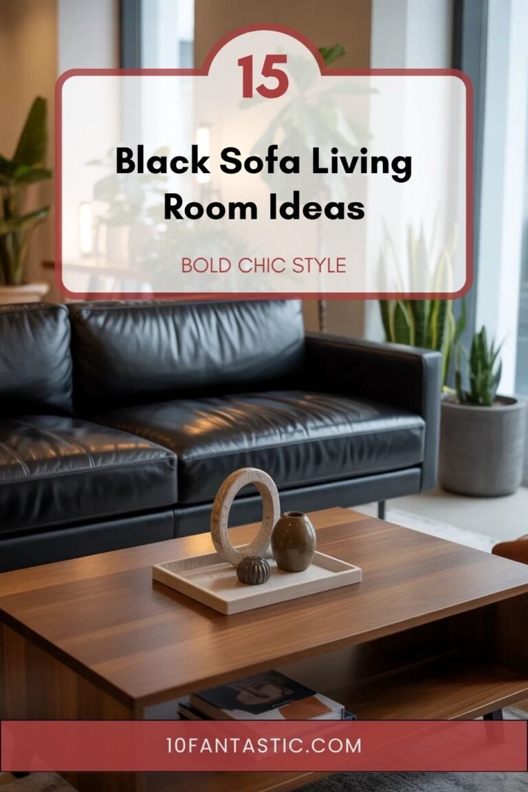 15 Black Sofa Living Room Ideas Bold Chic Style