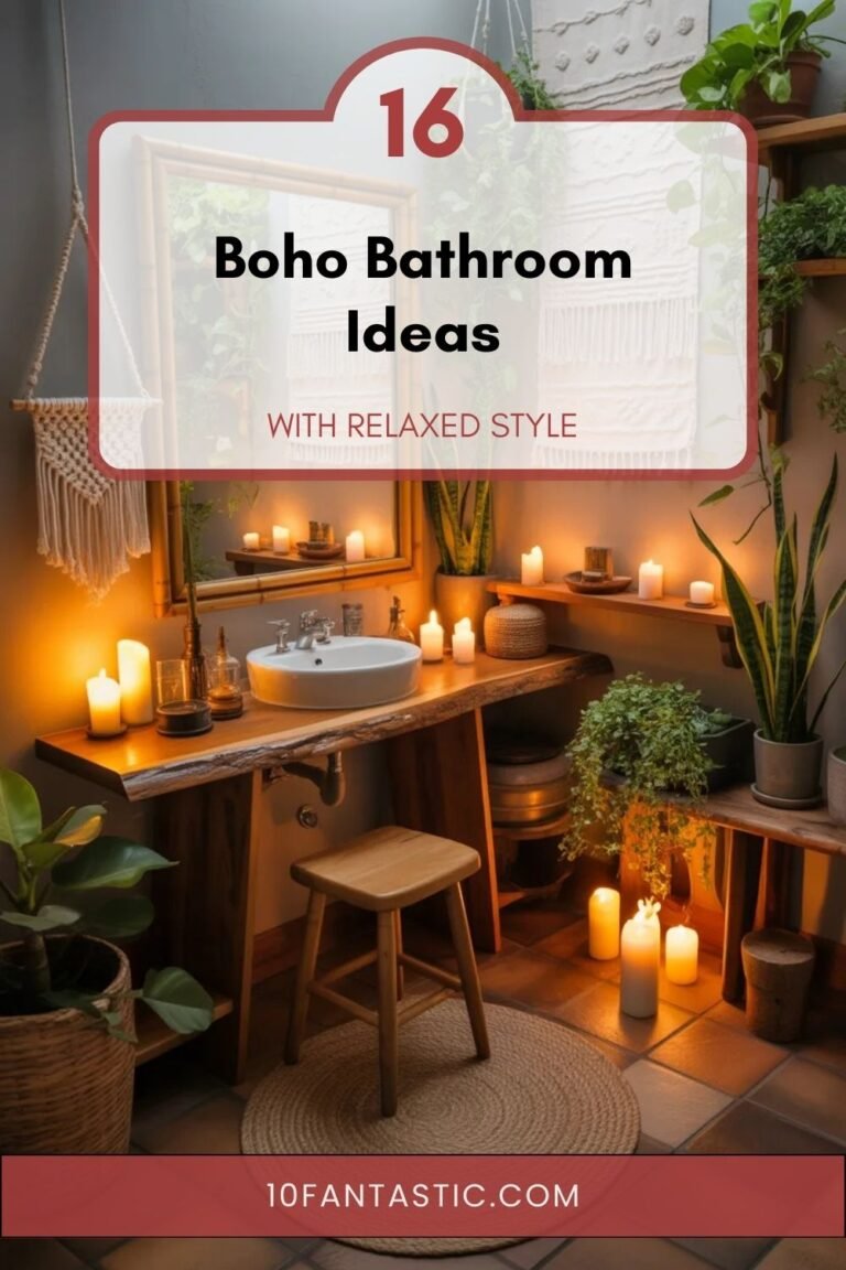 16 Boho Bathroom Ideas with Relaxed Style