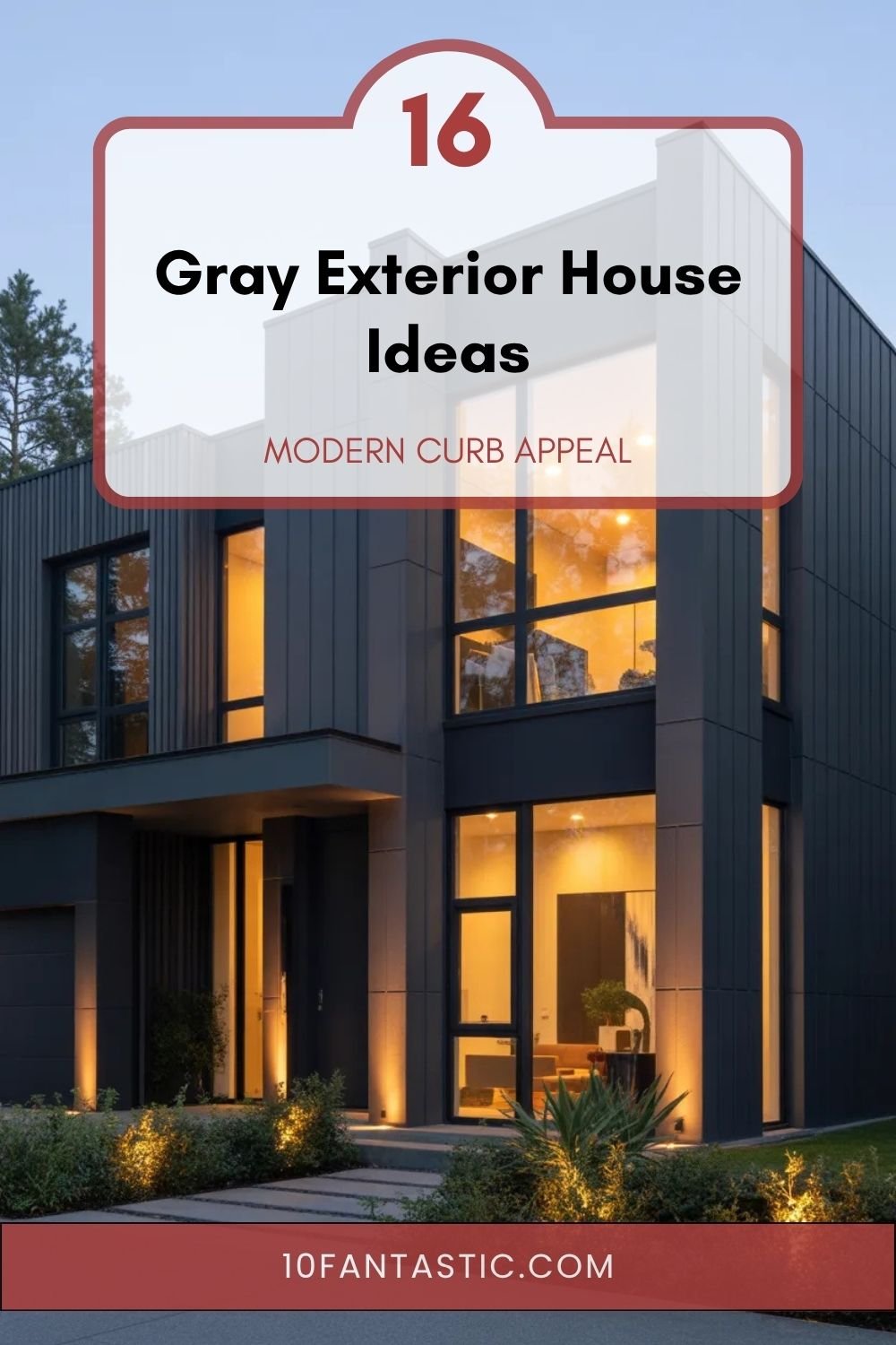 16 Gray Exterior House Ideas Modern Curb Appeal