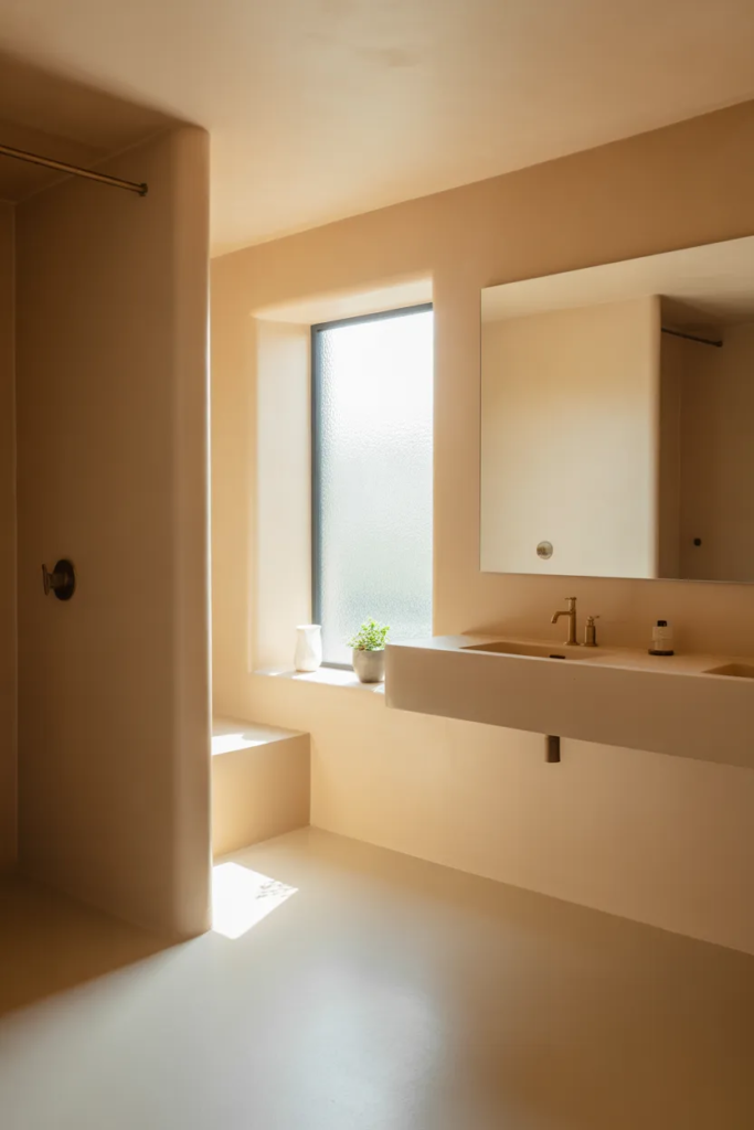 Soft Beige Walls - Neutral Bathroom Decor Ideas