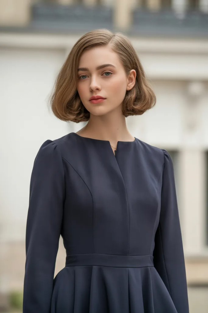 Blunt Cut with Natural Texture