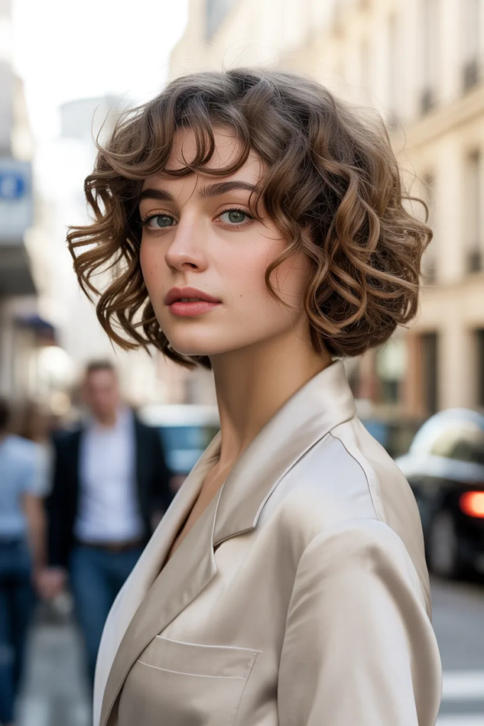 Soft Curly Bob