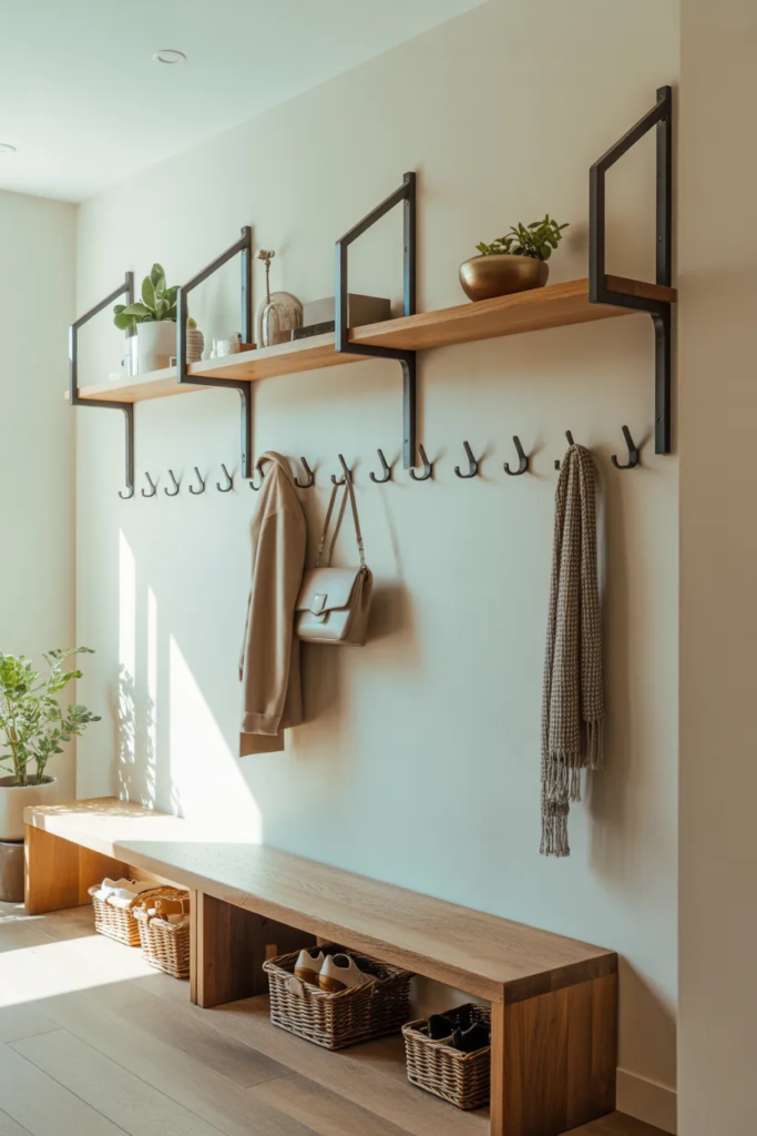 Wall Hooks and Shelves