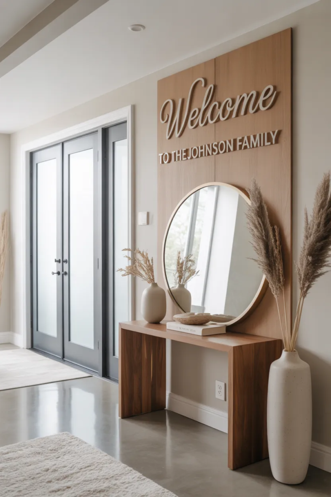 Personalized Welcome Sign