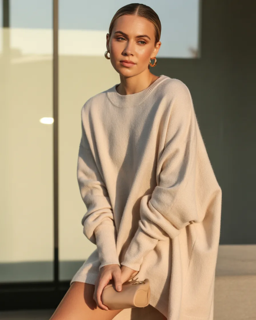 Soft Cashmere Sweater Dress