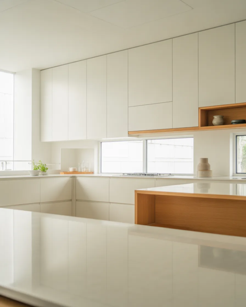 Minimalist White Kitchen - Kitchen Aesthetic Ideas