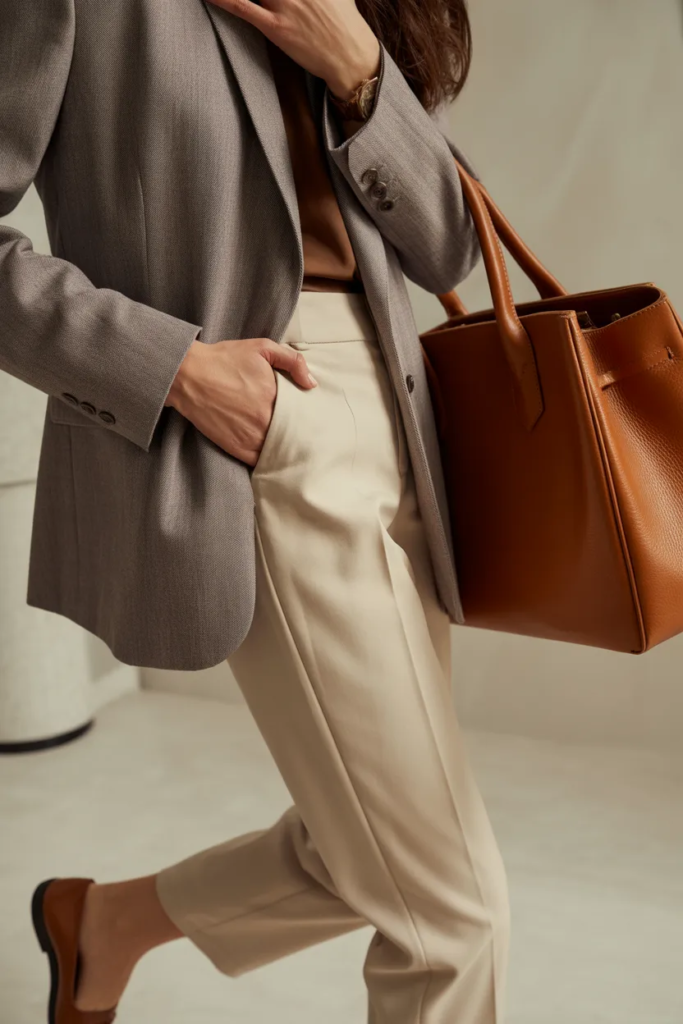 Tailored Blazer with Slim Trousers - Everyday Luxury Outfit Ideas