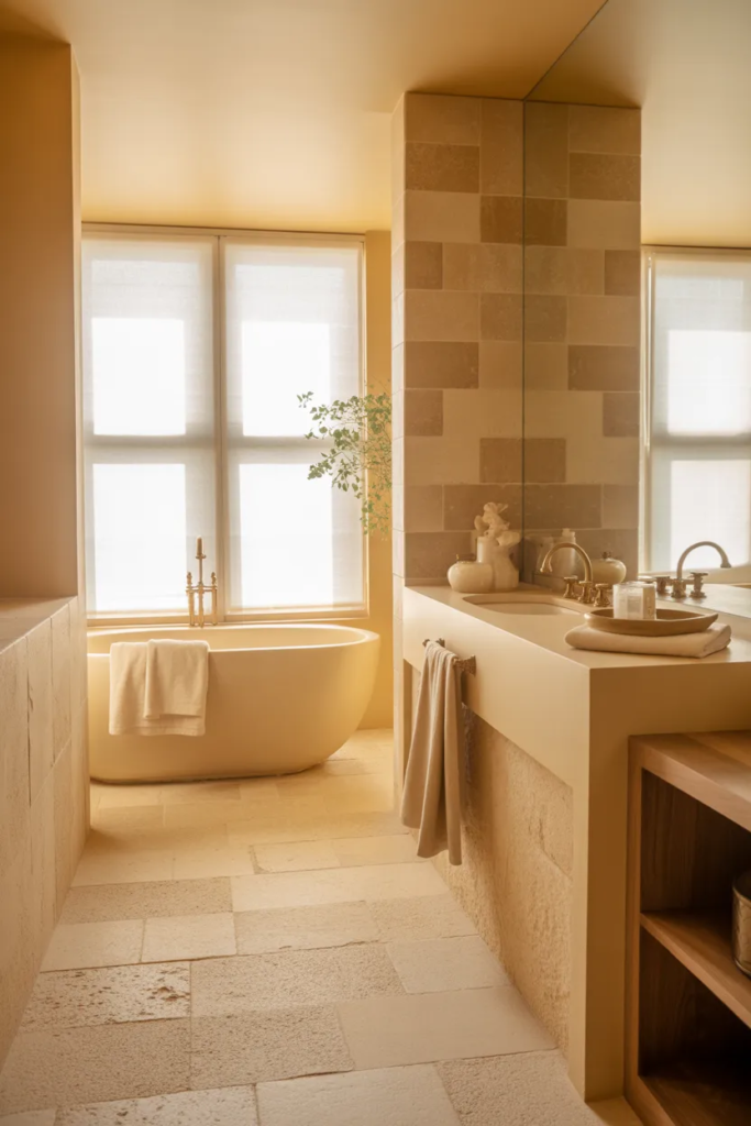 Beige and Cream Palette - Neutral Bathroom Ideas