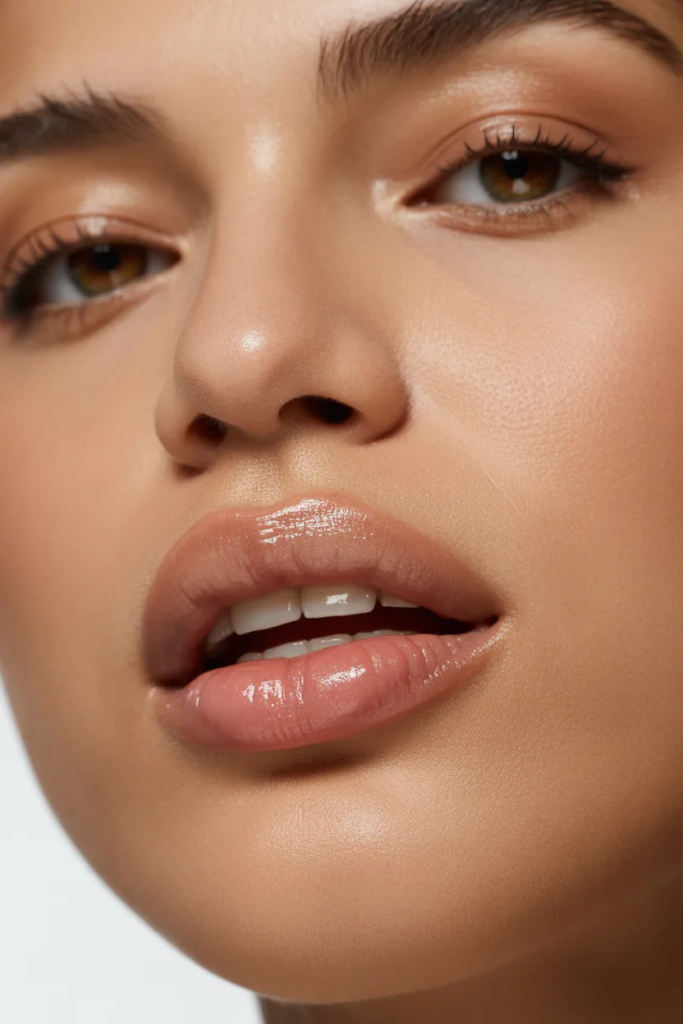 Glossy Nude Lips