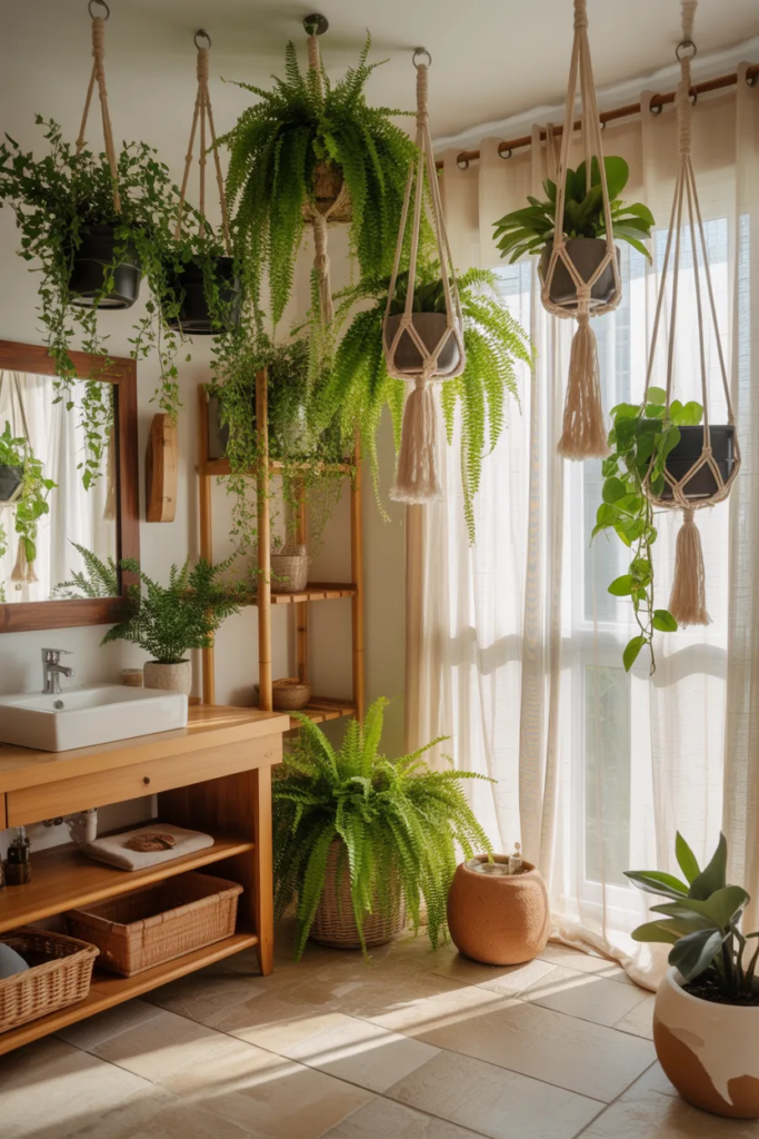 Hanging Plants for a Natural Feel