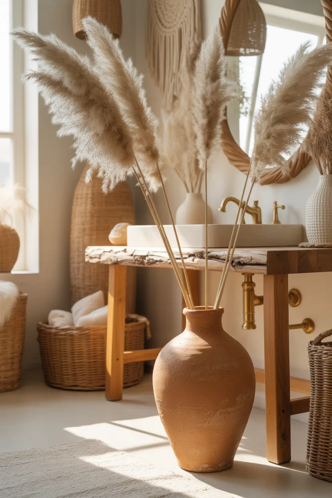 Pampas Grass and Dried Flowers
