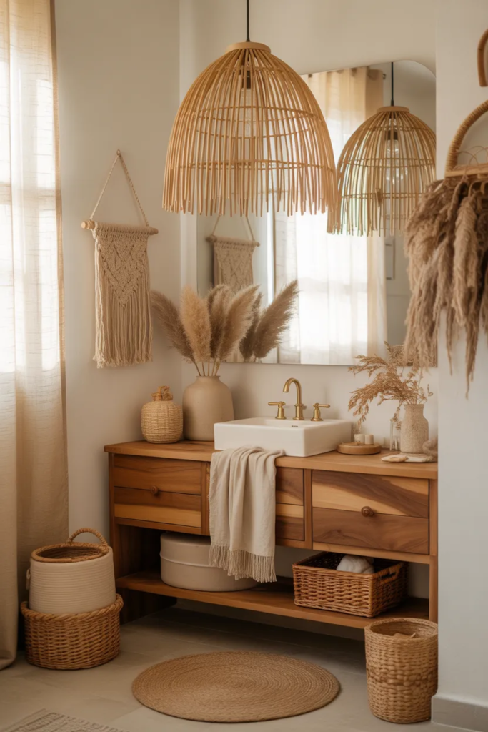 Rattan Lighting Fixtures