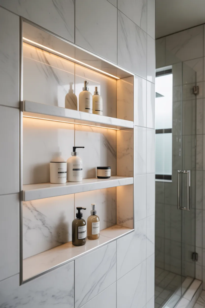 Built-In Bathroom Niches