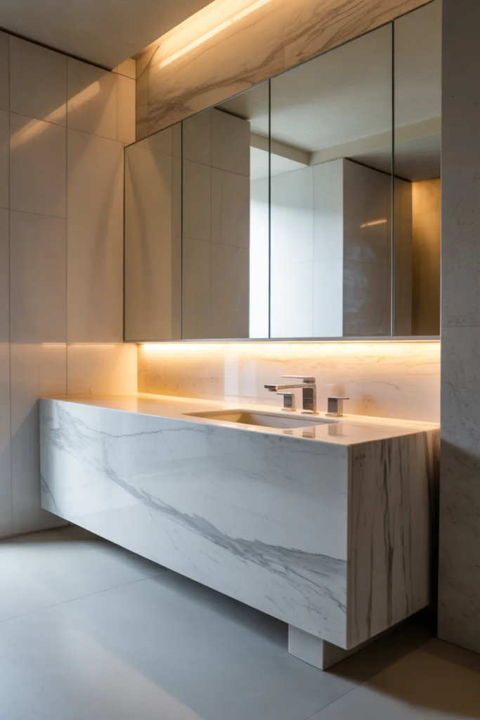 Large Frameless Mirrors