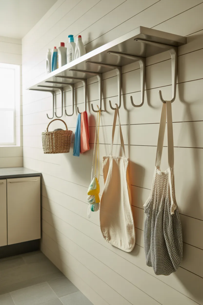 Install Wall Hooks for Convenience