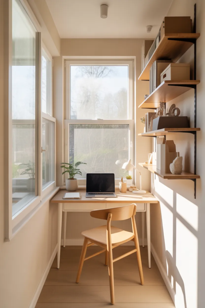 Compact Sunroom Corner Office