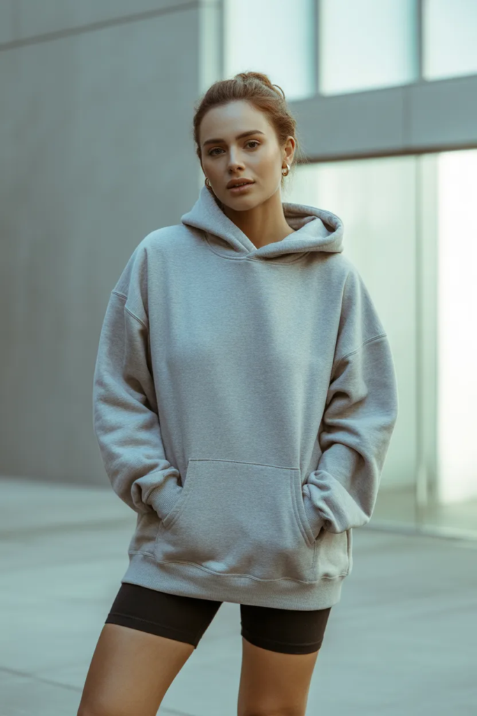 Hoodie with Bike Shorts