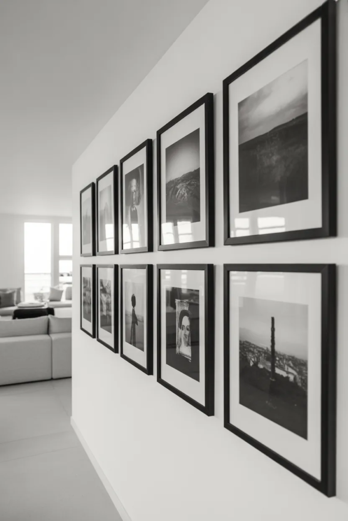 Black and White Photo Gallery Wall