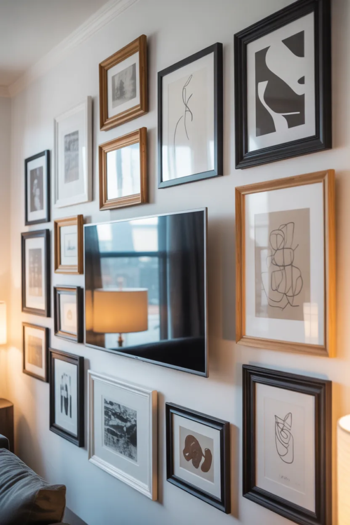 Gallery Wall Around a TV