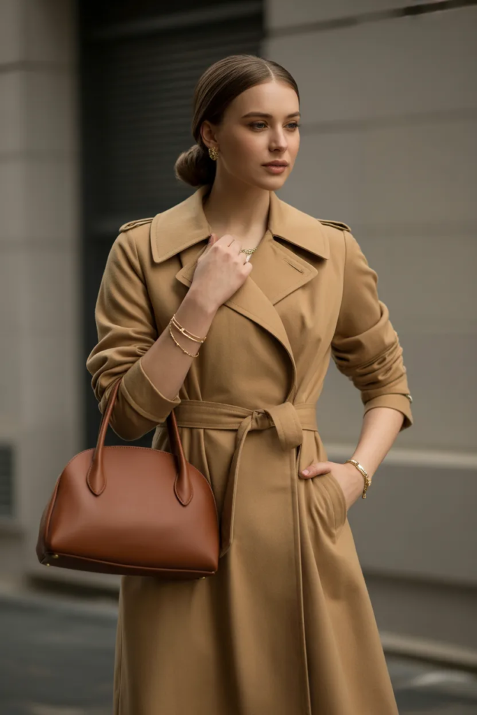 Trench Coat with Classic Basics
