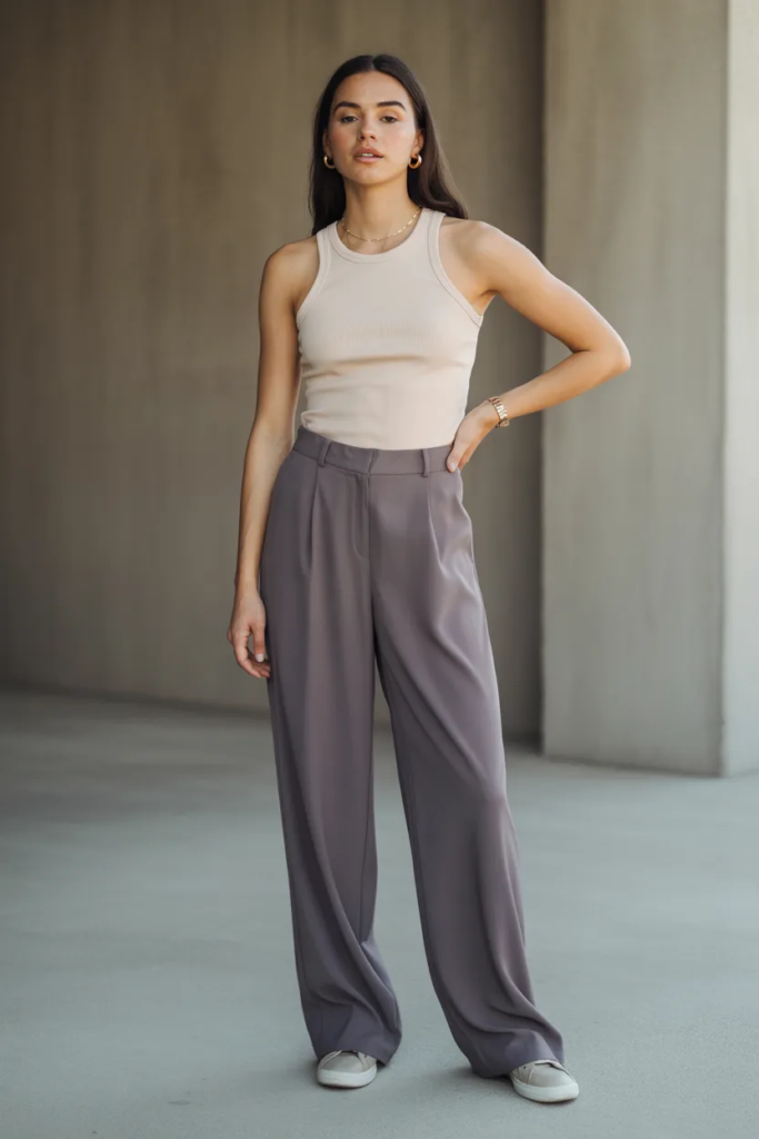 Tank Top + Wide-Leg Pants