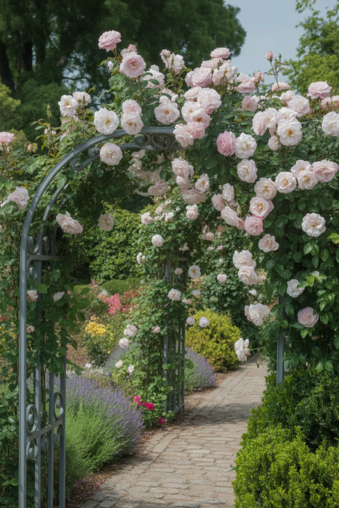 Garden Arch with Climbing Plants