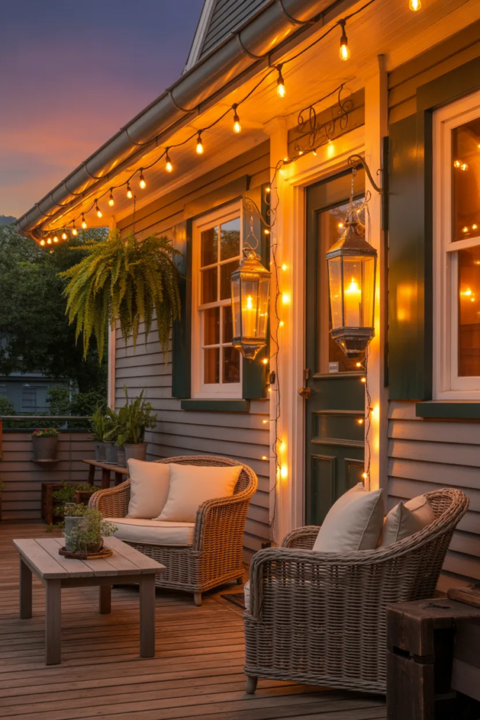 Add Warm Outdoor Lighting