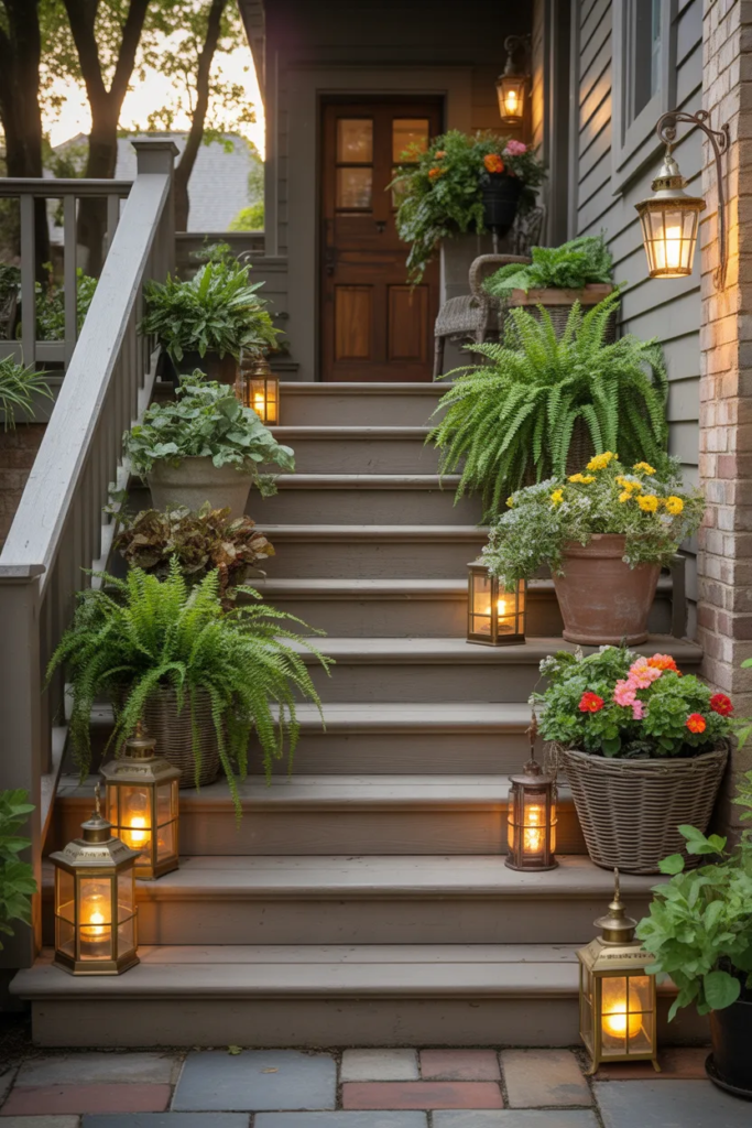 Decorate the Porch Steps
