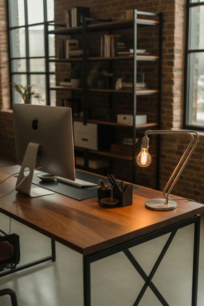 Industrial Style Desk Setup