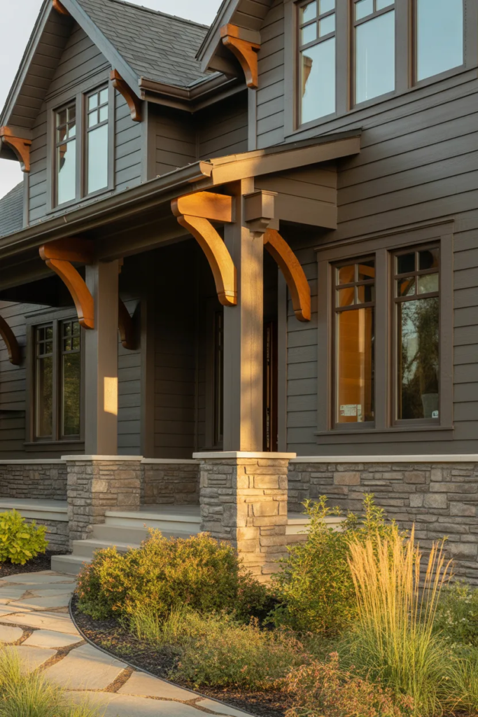 Gray Exterior with Stone Accents
