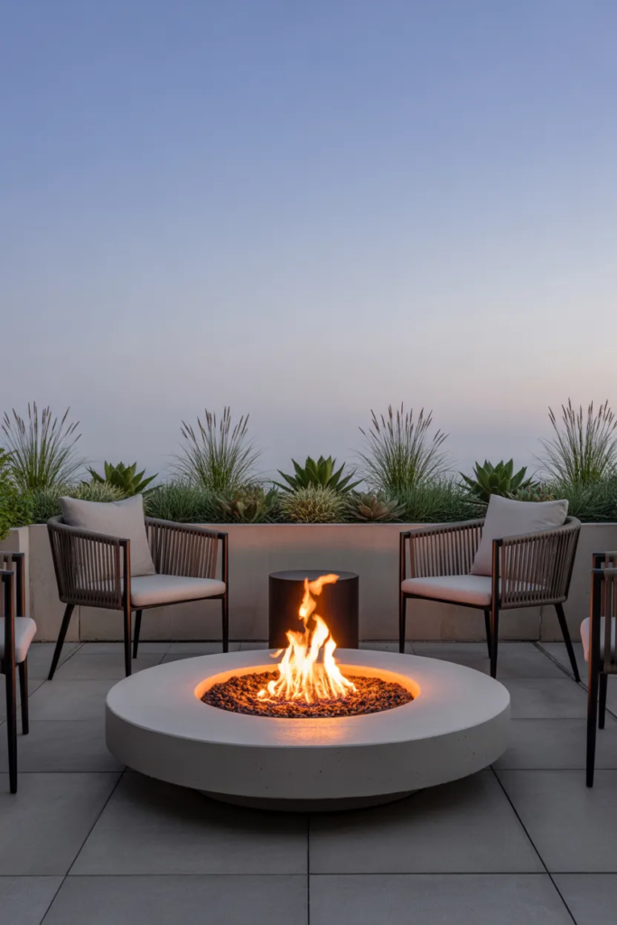 Minimalist Fire Pit Area