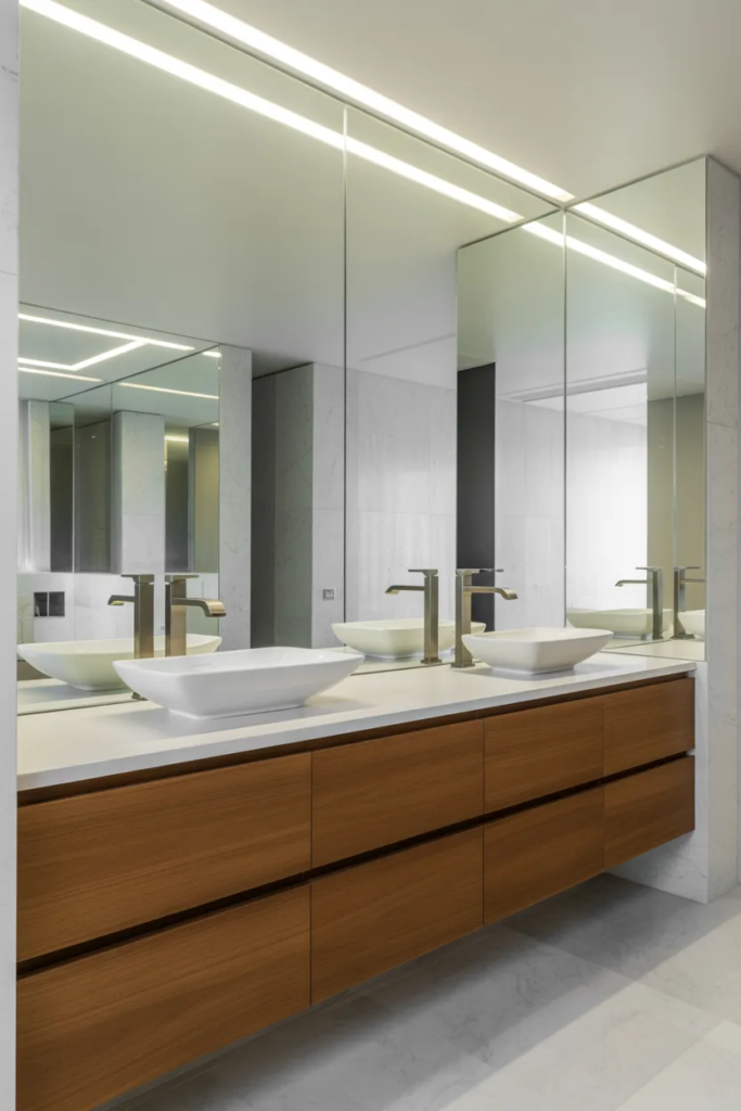 Large Frameless Mirror